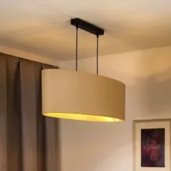 Hängelampe Idun Envostar, dimmbar, creme / amber, für Wohn- / Esszimmer, Modern, Pendelleuchte