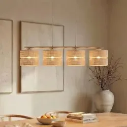 Hängelampe Calma TK Lighting, dimmbar, creme / amber, für Wohn- / Esszimmer, Pendelleuchte