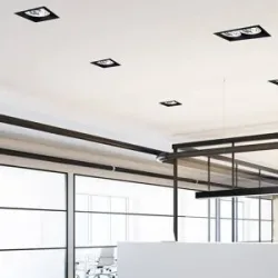 Euluna Einbau-Downlight Mod I, einflammig, schwarz I Nowodvorski Lighting, dimmbar, schwarz, für Wohn- / Esszimmer, Metall, Modern, Einbaustrahler