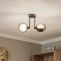 Deckenlampe Mado Argon, dimmbar, schwarz, für Wohn- / Esszimmer, Metall, Modern, Deckenlampe