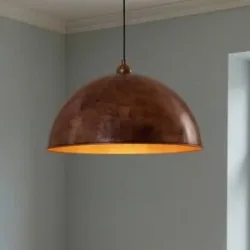 Hängelampe Casimir ROYALTECH, dimmbar, kupfer, für Wohn- / Esszimmer, Metall, Vintage, Pendelleuchte