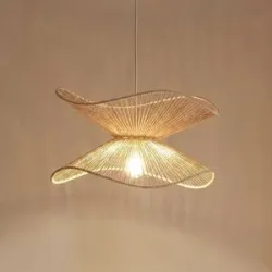 Hängelampe Valdorin Lindby, dimmbar, creme / amber, für Schlafzimmer, Papier / Lunolit / Lunopal, Modern, Pendelleuchte