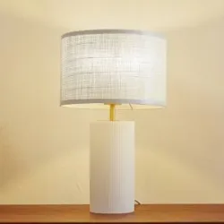 Tischlampe Sorscha Lindby, weiß / opal, für Wohn- / Esszimmer, Glas, Modern, Tischlampe