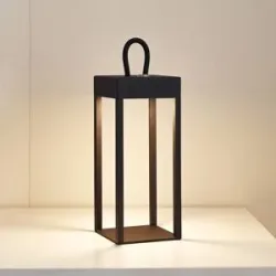 LED Tischlampe Iruna Lindby, dimmbar, schwarz, für Wohn- / Esszimmer, Metall, Modern, LED Tischlampe
