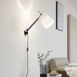 Wandlampe Caelia Lucande, schwarz, für Wohn- / Esszimmer, Metall, Modern, Wandleuchte, Wandlampe Innen
