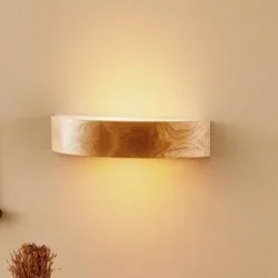 Wandlampe Kerio Envostar, dimmbar, Holz hell, für Wohn- / Esszimmer, Holz, Modern, Wandleuchte, Wandlampe Innen