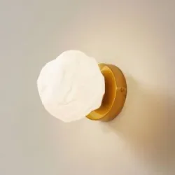 Wandlampe Piatra Lindby, dimmbar, weiß / opal, für Wohn- / Esszimmer, Glas, Modern, Wandleuchte, Wandlampe Innen