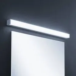 Wandlampe Klea Lindby, chrom / silber, für Badezimmer, Aluminium, Modern, Wandleuchte, Wandlampe Bad