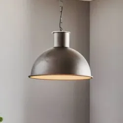 Hängelampe Emoti Argon, dimmbar, schwarz, für Wohn- / Esszimmer, Metall, Industrielles Design, Pendelleuchte