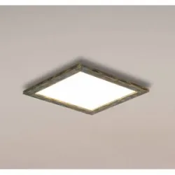 LED Panel Aurinor Quitani, bronze / altmessing, für Wohn- / Esszimmer, Aluminium, Modern, LED Deckenleuchte