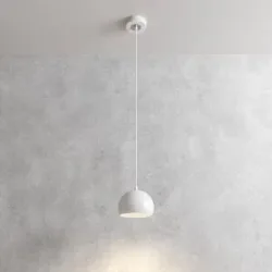 Hängelampe Sool Luminex, dimmbar, weiß / opal, für Wohn- / Esszimmer, Metall, Pendelleuchte