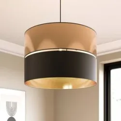 Hängelampe Hilton TK Lighting, dimmbar, schwarz, für Wohn- / Esszimmer, Metall, Modern, Pendelleuchte