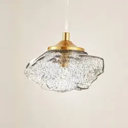 Glas Hängelampe Piatra Lindby, dimmbar, schwarz, für Wohn- / Esszimmer, Glas, Modern, Pendelleuchte