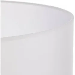 Lampenschirm Alba, Ø 40 cm, E27, weiß Alba HELAM, weiß / opal, für Wohn- / Esszimmer, Textil / Stoff / Seide