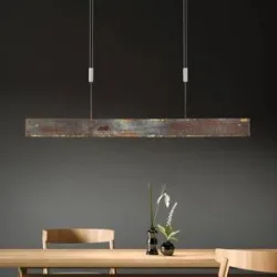 Hängelampe Malu Quitani, dimmbar, messing / gold, für Wohn- / Esszimmer, Aluminium, Modern