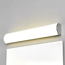 Wandlampe Elanur Lindby, chrom / silber, für Badezimmer, Metall, Modern, LED Wandleuchte, Wandlampe Innen