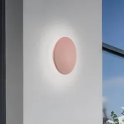 Euluna LED-Wandleuchte Aria M, ziegelrot, Aluminium, Ø 18 cm M Nowodvorski Lighting, rot, Aluminium, LED Wandleuchte außen