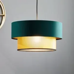 Hängelampe Dorina Maco Design, dimmbar, grün, für Wohn- / Esszimmer, Kunststoff, Modern, Pendelleuchte