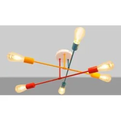Deckenlampe Cambridge HELAM, dimmbar, Multicolour, für Kinderzimmer, Metall, Junges Wohnen, Deckenlampe