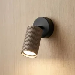 Deckenspot Tune, 1-flammig, braun, Metall, Ø 15 cm, GU10 Tune TK Lighting, dimmbar, braun / rost, für Wohn- / Esszimmer, Aluminium, Strahler