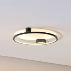 LED Deckenlampe Saturno Milagro Lighting, schwarz, für Wohn- / Esszimmer, Aluminium, Modern, LED Deckenleuchte