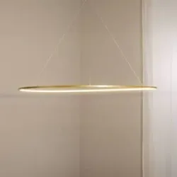 Hängelampe Saturno Milagro Lighting, messing / gold, für Wohn- / Esszimmer, Aluminium, Modern