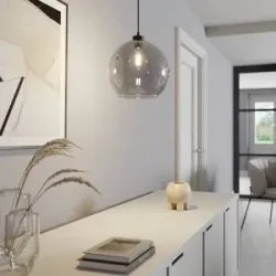 Glas Hängelampe Cubus TK Lighting, dimmbar, schwarz, für Wohn- / Esszimmer, Glas, Modern, Pendelleuchte
