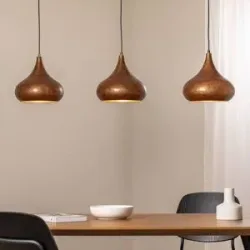 Hängelampe Muba Opviq, dimmbar, bronze / altmessing, für Wohn- / Esszimmer, Metall, Pendelleuchte