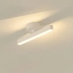 Lindby LED-Strahler Eldrin, weiß, 1-flg., Lichtleiste Eldrin Lindby, dimmbar, weiß / opal, für Wohn- / Esszimmer, Metall, Modern, LED Deckenlampe
