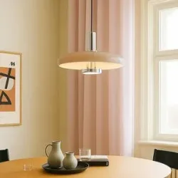 Hängelampe Branford Lindby, dimmbar, creme / amber, für Wohn- / Esszimmer, Metall, Vintage, Pendelleuchte