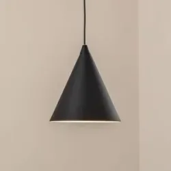 Hängelampe Form ALDEX, dimmbar, schwarz, für Wohn- / Esszimmer, Metall, Pendelleuchte