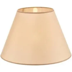 Lampenschirm Sofia Höhe 31 cm, veroni beige Duolla, creme / amber, Textil / Stoff / Seide
