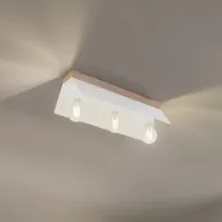 Deckenlampe Esme Lamkur, dimmbar, weiß / opal, für Wohn- / Esszimmer, Metall, Modern, Deckenlampe