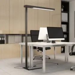 Stehlampe Susi Arcchio, dimmbar, schwarz, für Arbeitszimmer / Büro, Aluminium, Modern