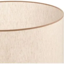 Lampenschirm Roller ecru/beige Ø 50 cm Höhe 24 Duolla, creme / amber, Textil / Stoff / Seide
