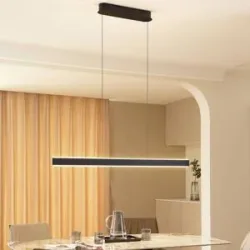 Hängelampe Philine Lucande, dimmbar, schwarz, für Wohn- / Esszimmer, Modern