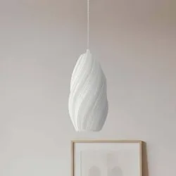 Hängelampe Nuvia Lindby, dimmbar, weiß / opal, für Wohn- / Esszimmer, Modern, Pendelleuchte