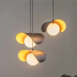 Glas Hängelampe Vatoz 6142 Opviq, dimmbar, schwarz, für Wohn- / Esszimmer, Metall, Modern, Pendelleuchte