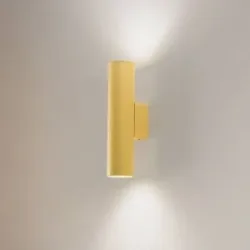 Wandlampe Cerro Argon, dimmbar, gelb / orange, für Wohn- / Esszimmer, Metall, Modern, Wandleuchte, Wandlampe Innen