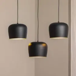 Hängelampe Berceste N-1410 Opviq, dimmbar, schwarz, für Wohn- / Esszimmer, Metall, Pendelleuchte