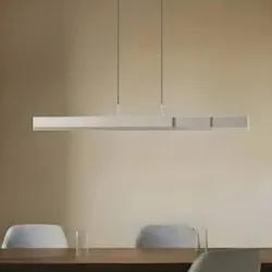 Hängelampe Torven Lucande, dimmbar, alu / grau / zink, für Wohn- / Esszimmer, Metall, Modern