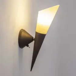 Lindby Wandleuchte Alva, rostfarben, Glas, 34 cm hoch, E14 Alva Lindby, dimmbar, braun / rost, für Flurbereich, Metall, Modern, Wandleuchte, Wandlampe Innen