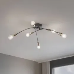 Deckenlampe Banana Opviq, dimmbar, schwarz, für Wohn- / Esszimmer, Metall, Modern, Deckenlampe