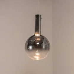 Glas Hängelampe Toronto Eko-Light, dimmbar, chrom / silber, für Wohn- / Esszimmer, Glas, Modern, Pendelleuchte