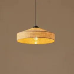 Holz Hängelampe Haldor Lindby, dimmbar, creme / amber, für Wohn- / Esszimmer, Holz, Skandinavisch, Pendelleuchte