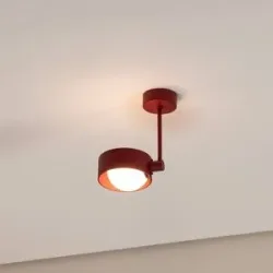Deckenlampe Mado Argon, dimmbar, rot, für Wohn- / Esszimmer, Metall, Junges Wohnen, Deckenlampe