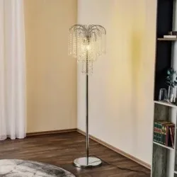Stehlampe Pioggia ONLI, chrom / silber, für Wohn- / Esszimmer, Metall, Modern, Stehlampe