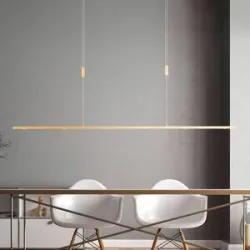 Hängelampe Tolu Quitani, dimmbar, messing / gold, für Wohn- / Esszimmer, Aluminium, Modern
