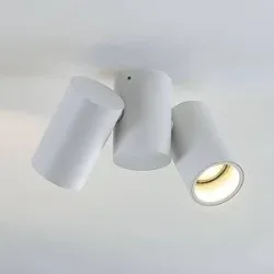 Deckenlampe Gesina Arcchio, dimmbar, weiß / opal, für Wohn- / Esszimmer, Aluminium, Modern, Deckenlampe