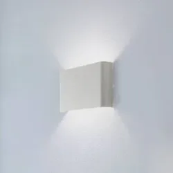 Euluna Wandlampe Haga Nowodvorski Lighting, dimmbar, alu / grau / zink, für Wohn- / Esszimmer, Metall, Modern, Wandleuchte, Wandlampe Innen